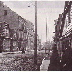 The Zielona street (Green) in Bialystok, where Zamenhof's family lived.